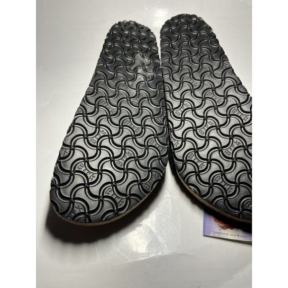 VINTAGE ORIGINAL FOOTBED Birkenstock Milano BLACK OILED LEATHER Sandals SZ 42 - Picture 16 of 16